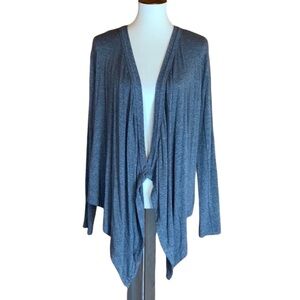 Lou & Grey Signaturesoft waterfall drape jersey knit cardigan Size Medium